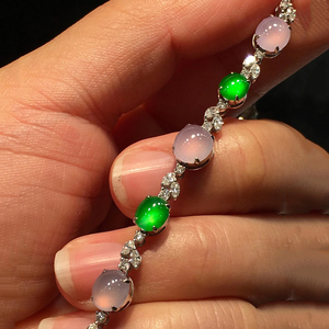 【翡翠蛋面手链阳绿图片】翡翠蛋面手链阳绿图片大全_好便宜网