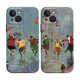 雨中跳舞年轻的心复古油画适用iPhone XS Max苹果15/14pro手机壳678plus