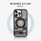 MASFIEL × 空间站宇航员适用苹果15Promax手机壳新款14pro可旋转磁吸支架iPhone15保护套支点13高档全包防摔