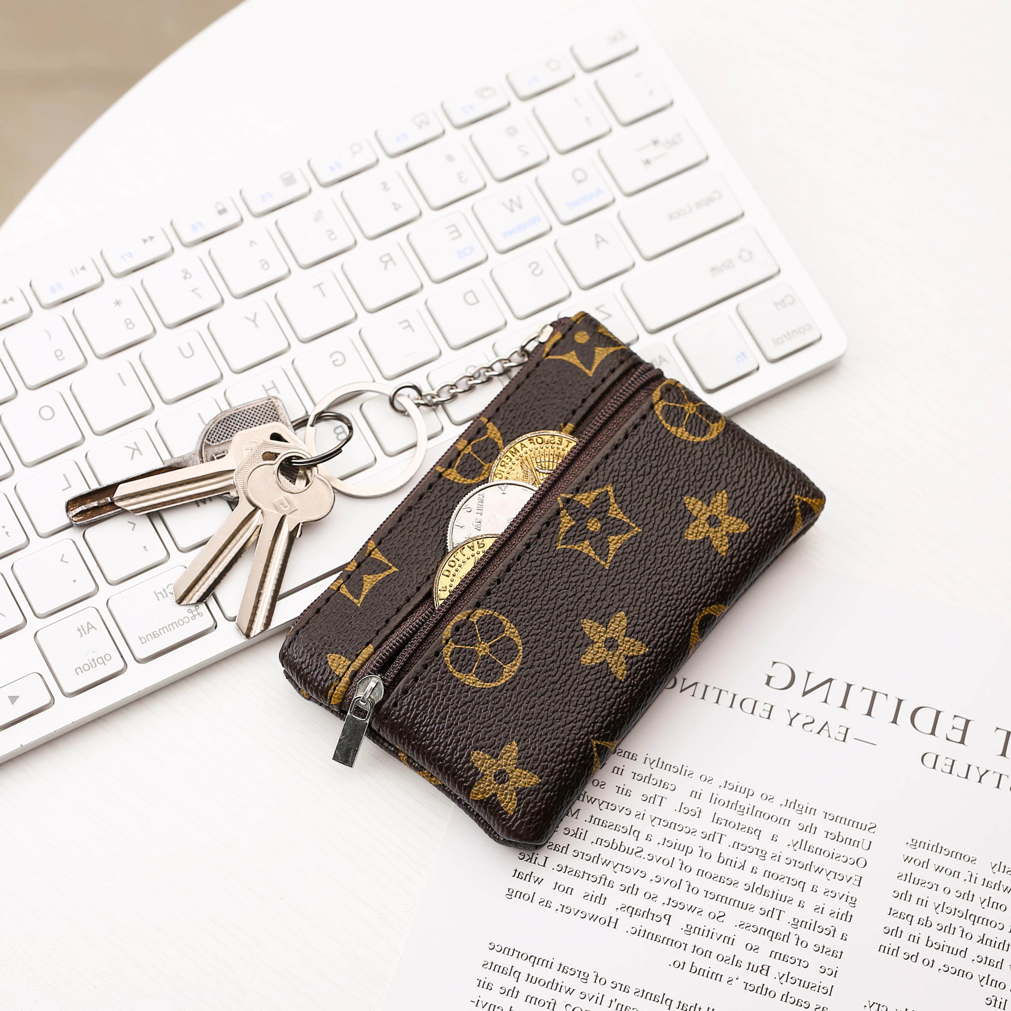 lv5&vv20适用新款拉链零钱包手拿包超薄短款小钱包钥匙包硬币袋钱