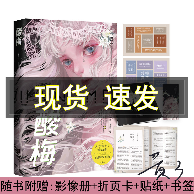 印签版】现货 酸梅小说黄三作品新增出版番外酸梅实体书花火青春校园
