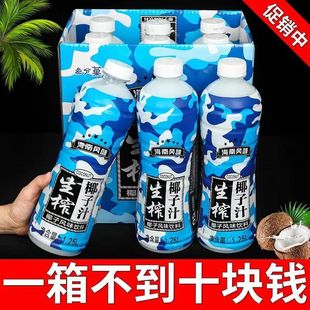 正宗海南风味椰子汁椰奶大瓶饮料1.25L整箱6大瓶装婚宴酒席批发水