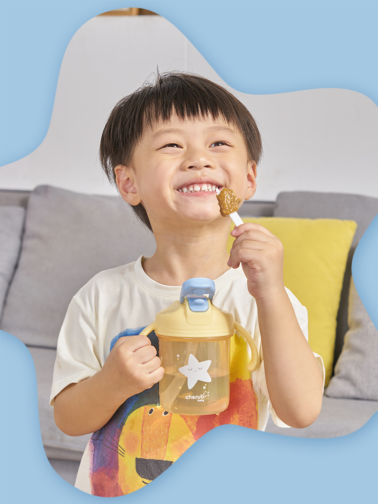 澳洲cherubbaby星星杯宝宝水杯儿童直饮杯牛奶杯3岁幼儿园吸管杯