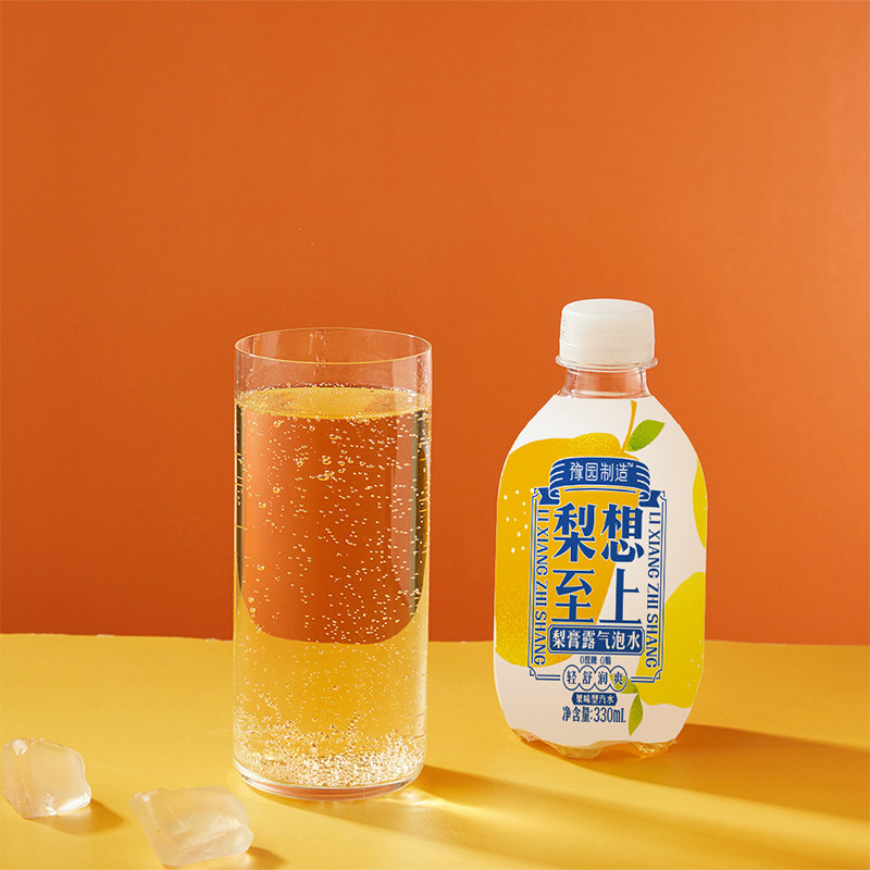 老城隍庙饮品豫园制造梨想至上风味饮料330ml*6瓶梨膏露气泡水