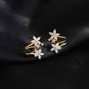 彼岸花耳钉森系超仙纯银2020年新款潮简约气质韩国耳环女百搭耳饰