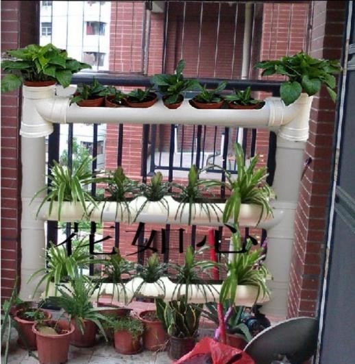 立体种菜架家庭阳台多层花架实木架子树脂花盆室内种植架种菜神器 已