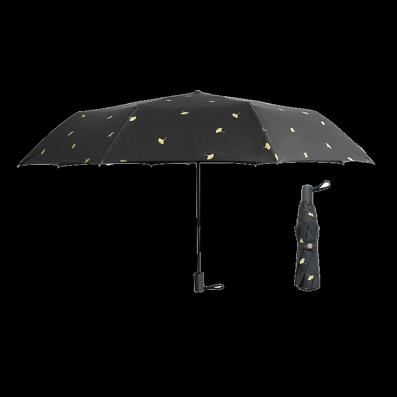 防晒防紫外线遮阳伞晴雨两用折叠雨伞女小清新黑胶太阳伞 银杏叶在类目 居家日用, 伞/雨具/防雨/防潮, 伞中 - 来自Buy2taobao.com提供专业的淘宝代购服务