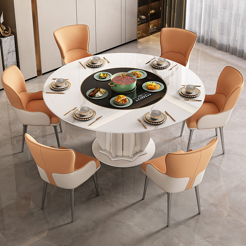 电磁炉餐桌加热转盘