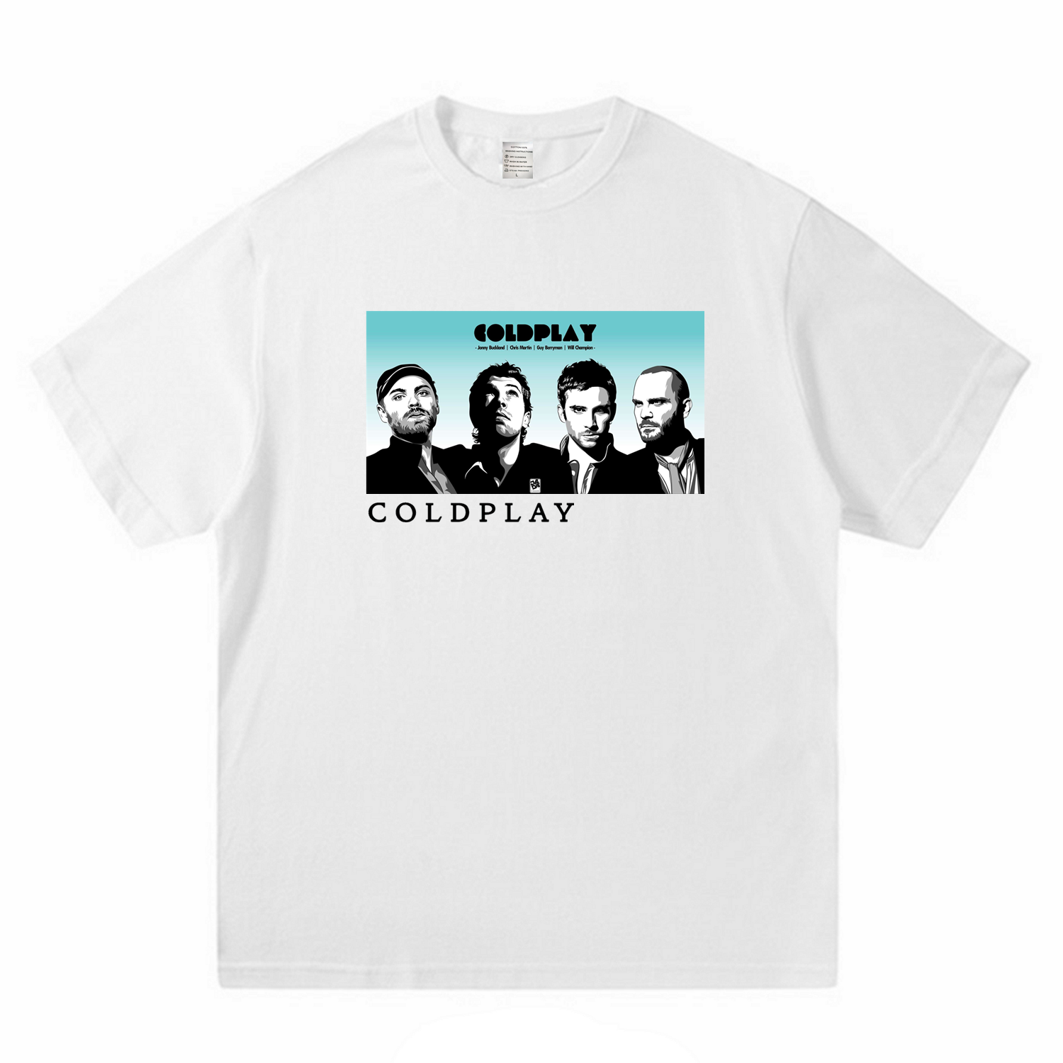 酷玩乐队同款短袖衣服男摇滚周边t恤coldplay演唱会专辑海报短袖