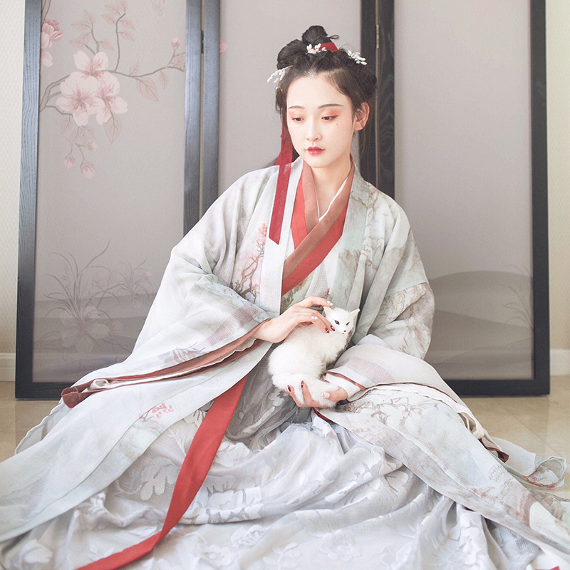 银狐魏晋风汉服女非古装广袖流仙裙中国风日常齐腰襦裙古风套装春|ruв категории Женская одежда, костюм/национальная одежда/театр костюм, национальная одежда/этап погрузки - от Buy2taobao.com для оказания профессиональной услуги покупки агента Taobao