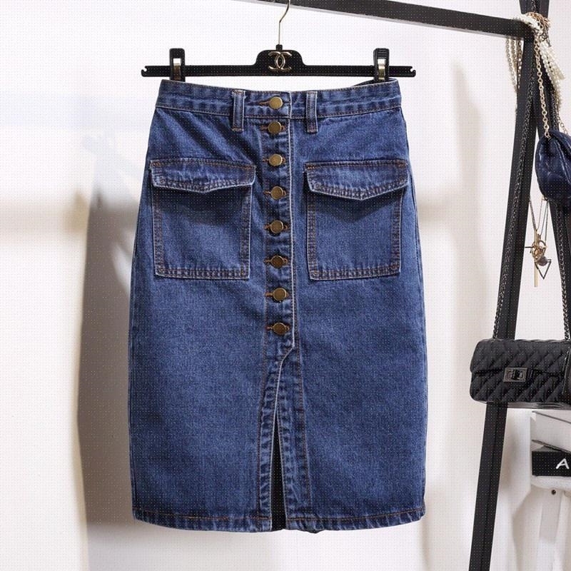 2018 spring suit new style long jeans cowboy skirt high wais|ruв категории Женская одежда, юбка - от Buy2taobao.com для оказания профессиональной услуги покупки агента Taobao