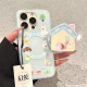启乾 磁吸壳房屋狗狗带摇摇乐支架iPhone16/15手机壳适用苹果14promax二合一硬壳少女心蓝色可爱卡通新款夏天