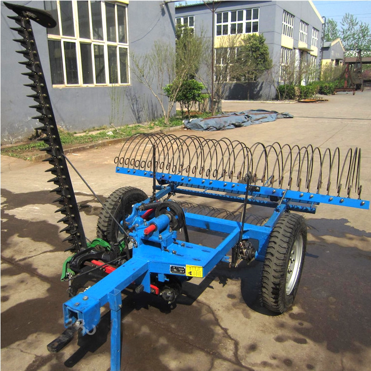 苜蓿割草机牧草耙子搂草四拖拉机带往复式割搂一体机杂玉米秸秆