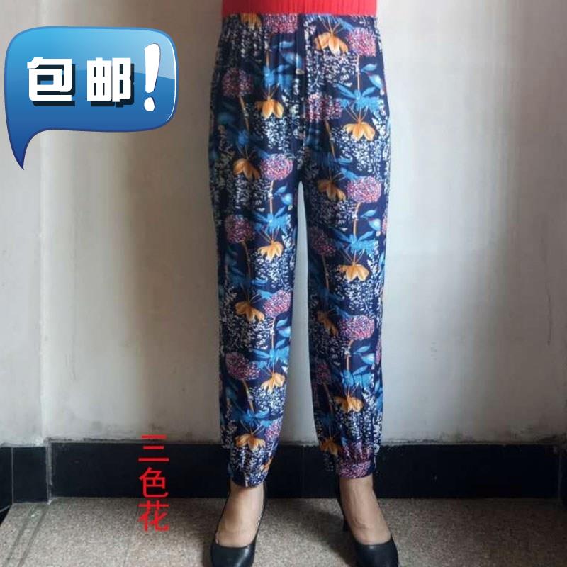 妈妈穿b的裤子夏天宽松薄款中年人女40岁50老人婆婆胖奶奶中老年在类目 女装/女士精品, 裤子, 休闲裤中 - 来自Buy2taobao.com提供专业的淘宝代购服务