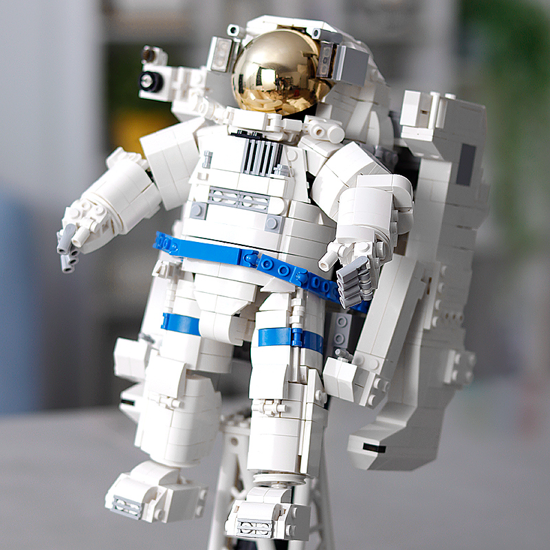 宇航员太空人航天拼装玩具乐高积木大型成年高难度男孩子8一12岁