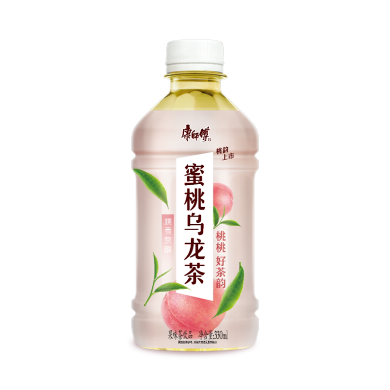 【天猫u先】康师傅饮品蜜桃乌龙茶330ml*6瓶饮料批发解腻囤货饮品 券