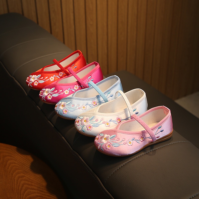女童凉鞋软底公主鞋中大童小女孩儿童高跟鞋仙女复古平底汉服鞋子|ruв категории детская обувь/детская обувь/между родителями и детьми обувь, традиционные ткани, обувь/Ручная вязка обувь - от Buy2taobao.com для оказания профессиональной услуги покупки агента Taobao