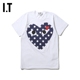 IT CDG PLAY COMME des GARCONS川久保玲女装短袖T恤波点爱心装饰