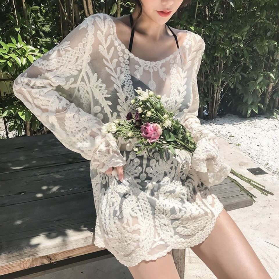 一折透明泳衣