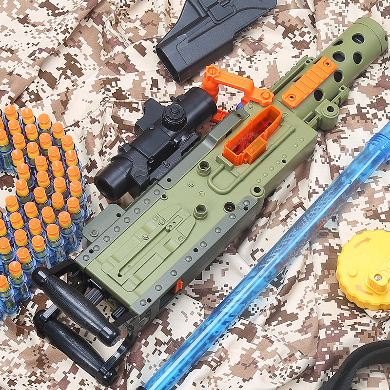 橙汁儿母婴专营店的优惠券大全—大菠萝重机枪儿童吃鸡玩具枪男孩仿真