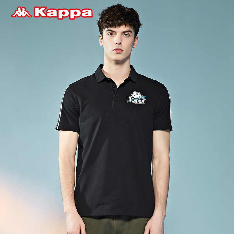 kappa卡帕outlets串标男款运动短袖polo衫休闲夏半袖t恤背靠背