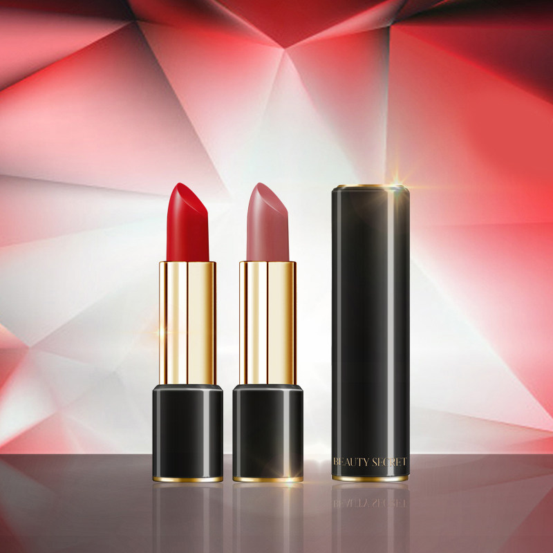 [美颜秘笈天猫特卖店]奶迪色盛世红哑光口红丝绒雾面保湿官方正品