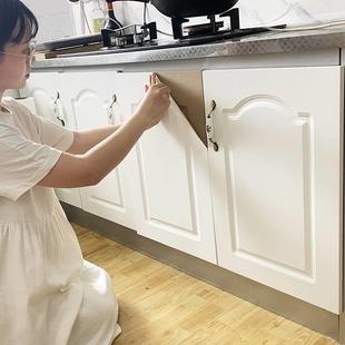 日本进口MUJIE厨柜贴纸柜门防油烤漆家具翻新衣柜桌面自粘加厚式