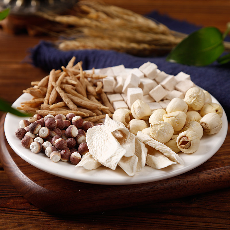 小儿四神汤料包儿童煲汤调理脾胃去湿气太子参莲子茯苓独立小包装