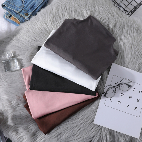 中仓优品纯色保暖内衣女士加绒加厚冬季高领德绒打底衫女自发热