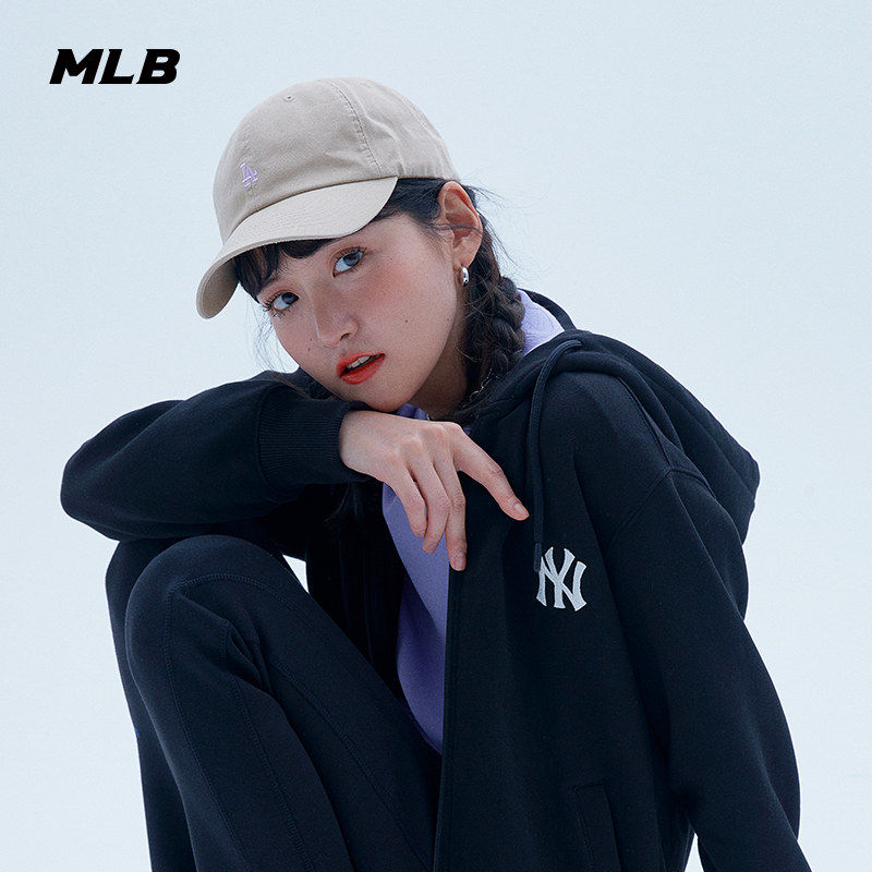 mlb官方 男女帽子ny迷你logo软顶棒球帽遮阳鸭舌帽春夏新款cpna