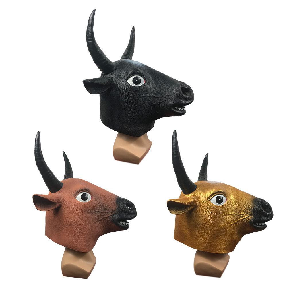 省1元 可张嘴动物面具头套包邮 化妆舞会可爱卡通头饰 酒吧搞笑表演