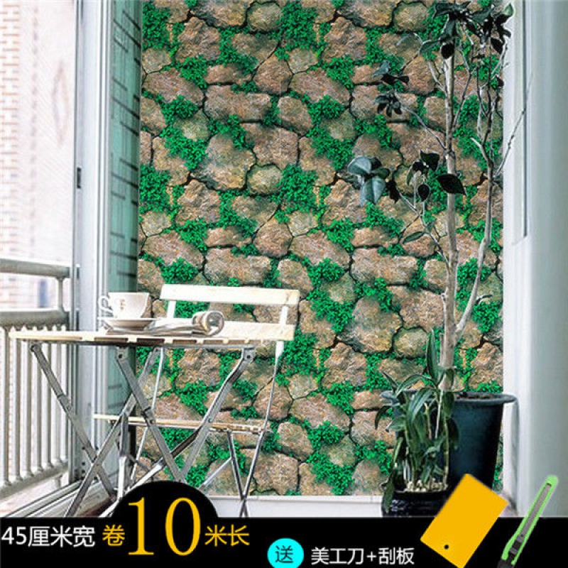仿真石头壁纸3D立体感自粘砖纹墙纸pvc防水墙壁贴客厅背景墙贴纸|msdalam kategori Aksesori rumah, photo Frame/Frame - dari Buy2taobao.com untuk memberikan perkhidmatan ejen Taobao profesional membeli