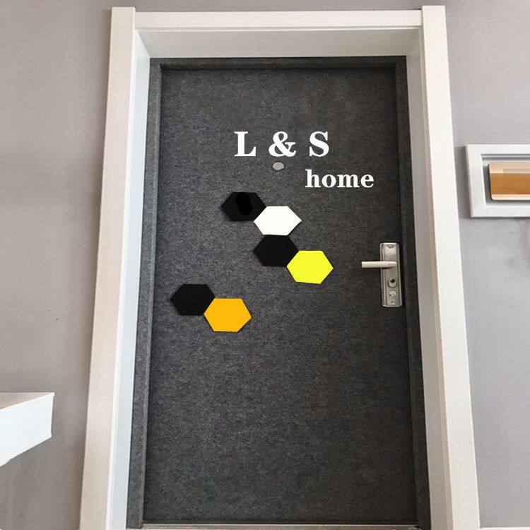 毛毡隔音门贴自粘纸整张装饰翻新木门创意定制北欧改造入户防盗门