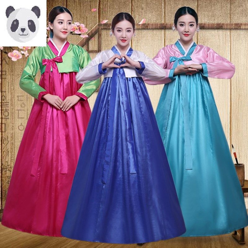 韩国古装改良韩服女士传统朝鲜服族服装舞蹈演出服成人大长今衣服