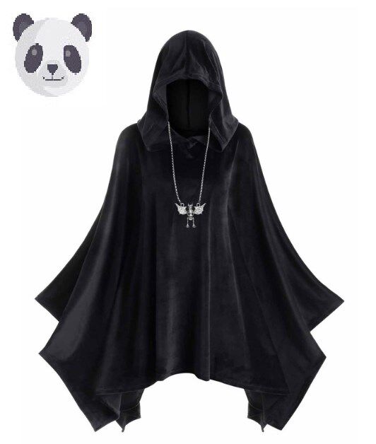 男女通用金丝绒长款死神披风圣诞节僵尸斗篷外套cosplay舞会披肩