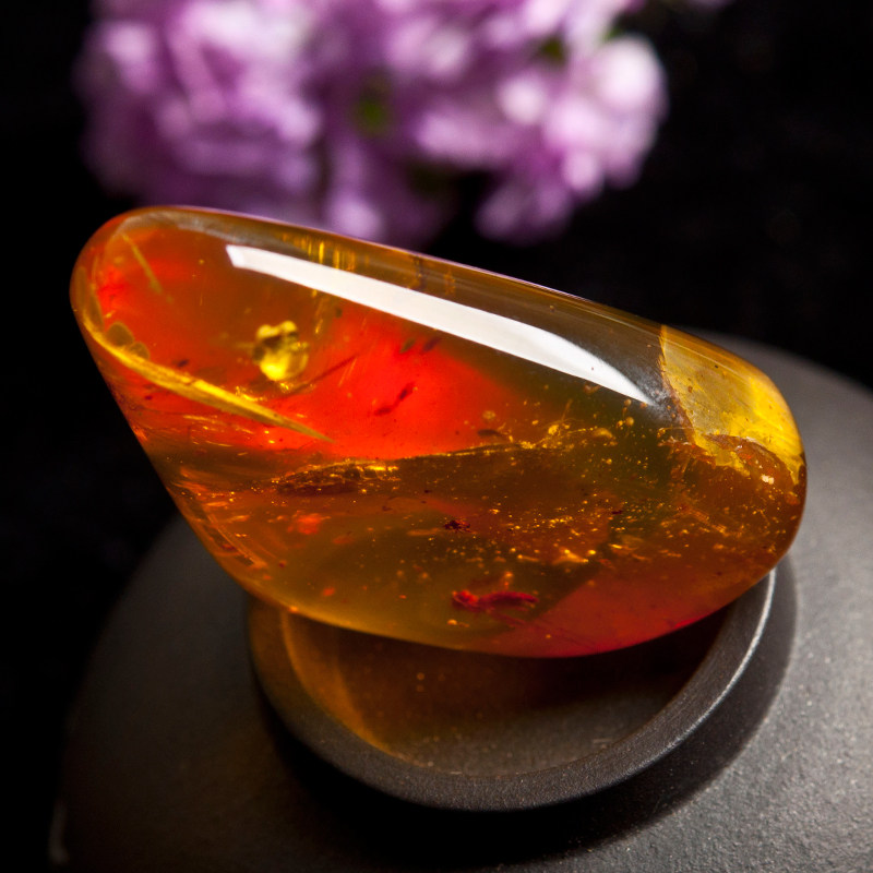 映阳琥珀 纯天然缅甸琥珀【植物花珀挂件】