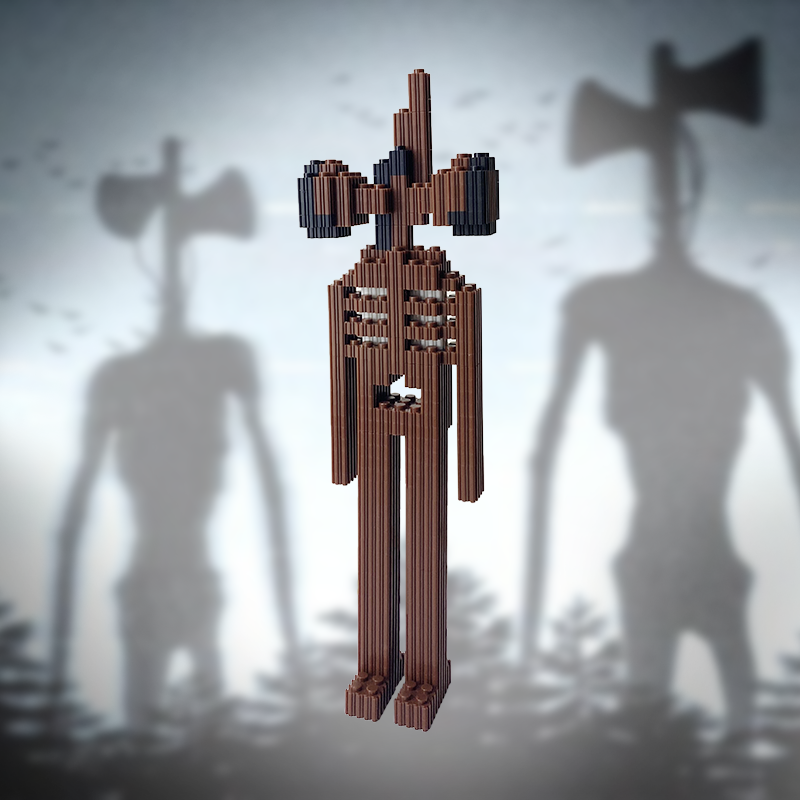 兼容乐高汽笛人头scp基金会周边手办拼装模型收容其他模型玩具