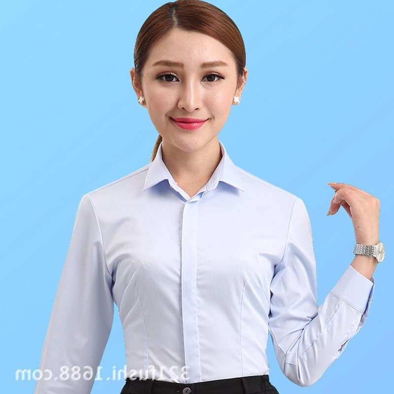 Ladies shirt long sleeve white shirt slim shirt long sleeve在类目 女装/女士精品, 衬衫中 - 来自Buy2taobao.com提供专业的淘宝代购服务