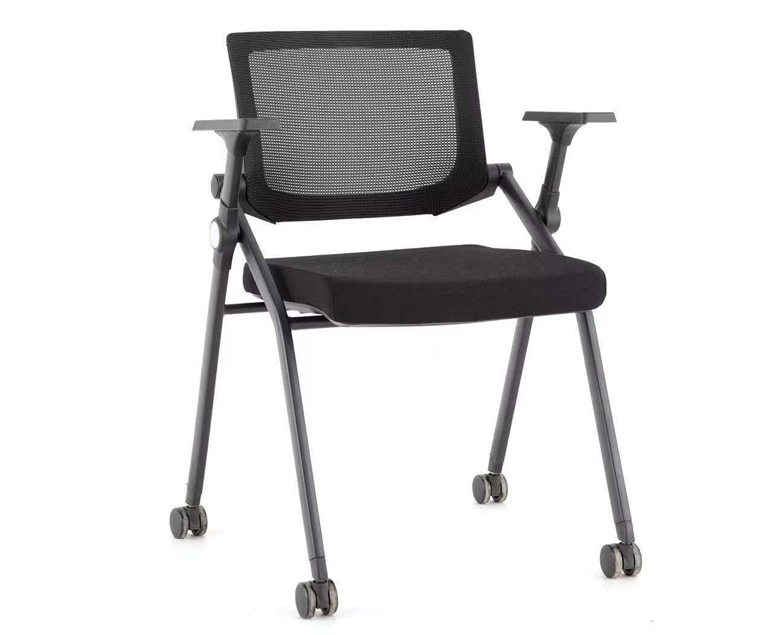 新款培训椅坐垫可翻堆叠会议室座椅带活动轮子移动桌椅