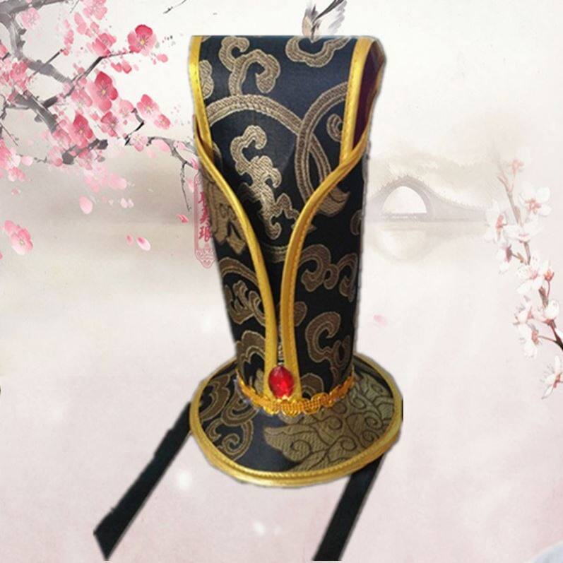 成人古装汉服三国刘备关羽张飞帽子胡子古代帽子