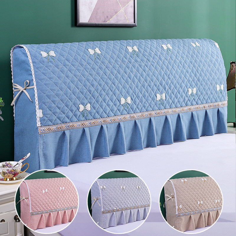 全包床头罩布艺软包床头套简约现代1.8m1.5米木床保护套防尘靠背