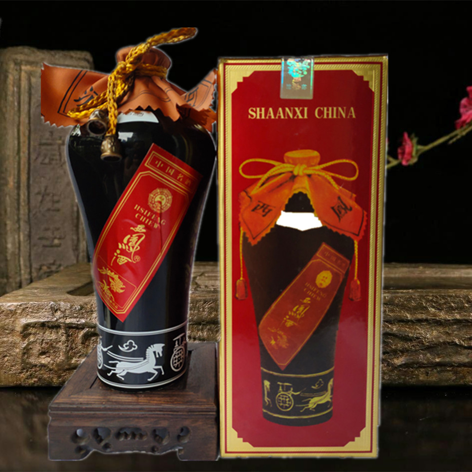 墨瓶西凤98年55度陕西凤香型陈年老酒四大名酒收藏商务宴请库存酒