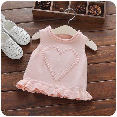 特价女童毛线背心针织马甲 2017新款