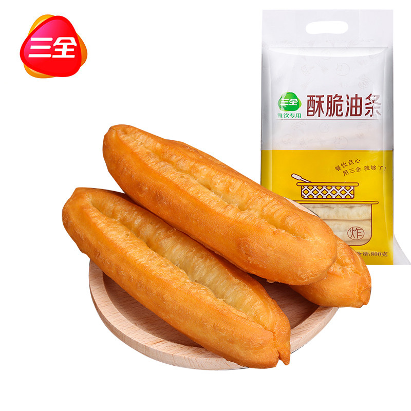 三全香酥油条800g速食半成品家用早餐油炸放心安心油条半成品商用
