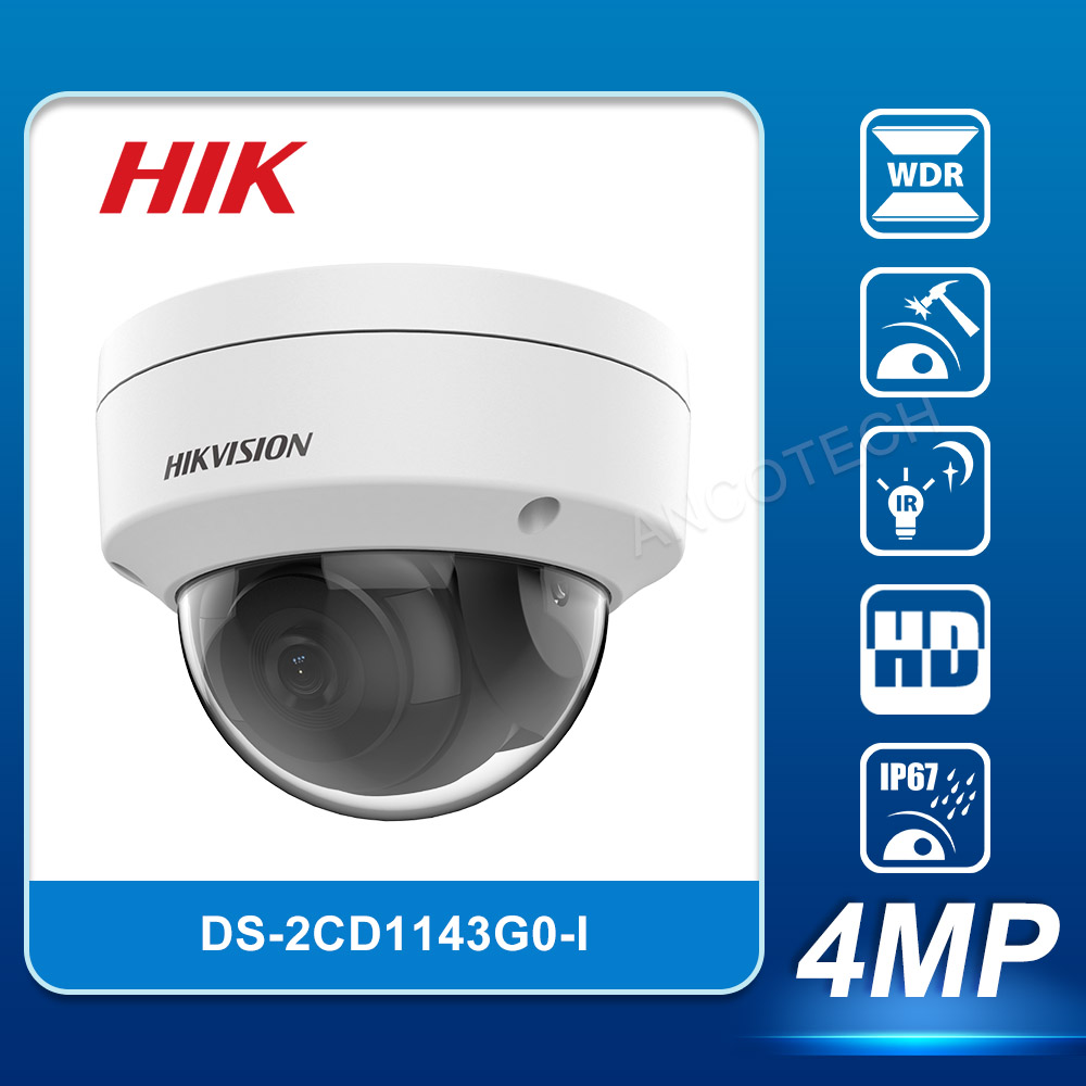 HIKVISION海康威视DS-2CD1143G0-I网络400万POE摄像头英文版