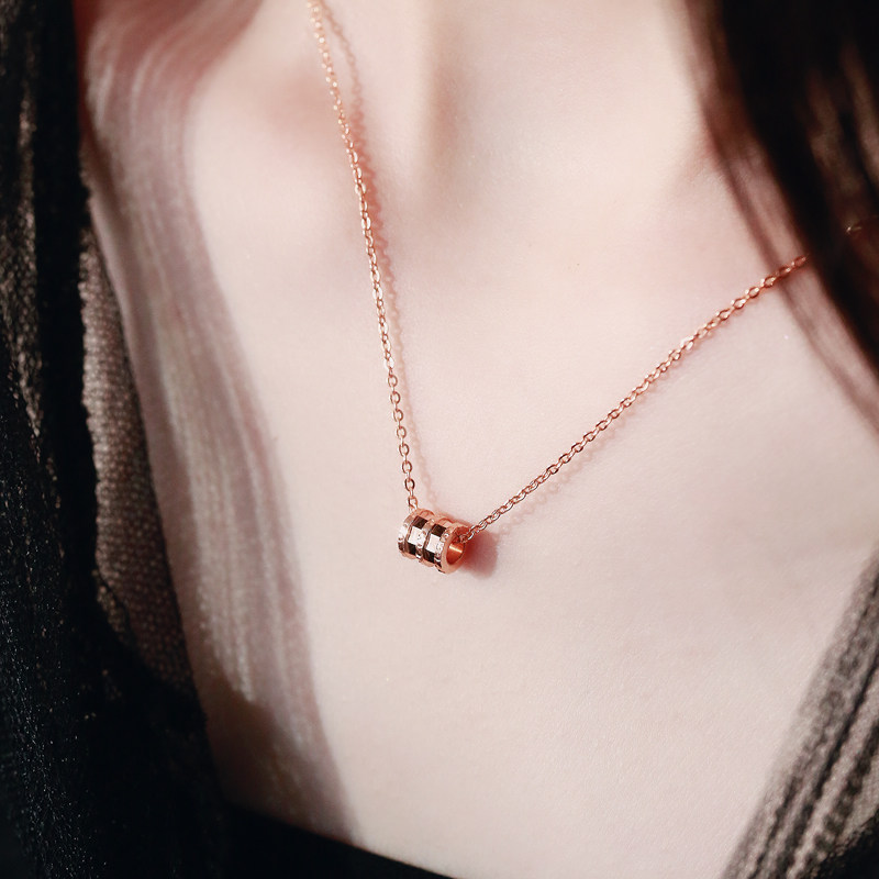 s925银链子项链女小众锁骨链网红ins简约百搭气质吊坠配饰首饰品