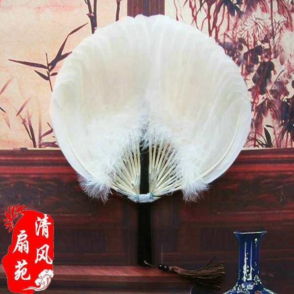 南京特产/夏季宝宝孕妇产妇老人用工艺羽毛扇子鹅毛扇子纯手工