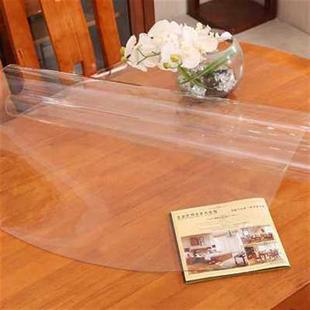 加厚伸缩折叠圆桌免洗椭圆形餐桌布透明软玻璃膜桌垫防水防油包邮