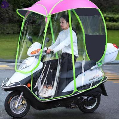 电动车雨棚新款2020加厚两轮防雨车棚家用电瓶踏板摩托车篷全封闭