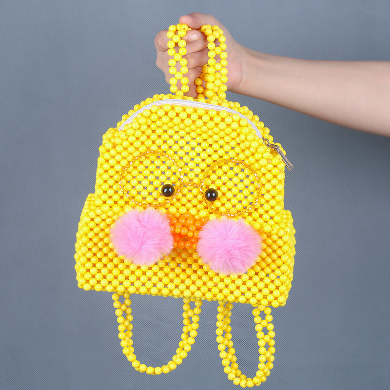手工diy串珠成人编织卡通小鸭子包包材料包饰品珠子散珠自己制作